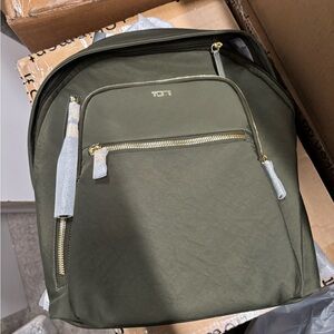 Tumi Olive Green Halsey Backpack
